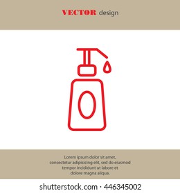 Web line icon. Lotion, cream