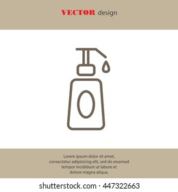 Web line icon. Lotion, cream