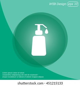Web line icon. Lotion, cream