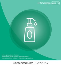 Web line icon. Lotion, cream