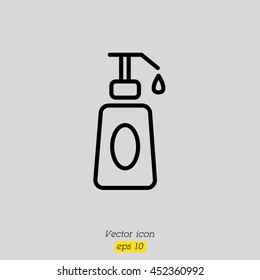 Web line icon. Lotion, cream