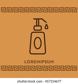 Web line icon. Lotion, cream