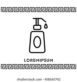 Web line icon. Lotion, cream