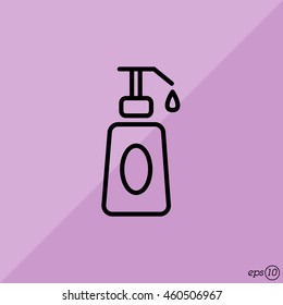 Web line icon. Lotion, cream