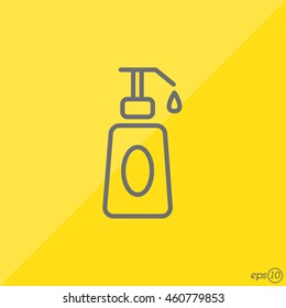Web line icon. Lotion, cream