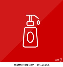 Web line icon. Lotion, cream