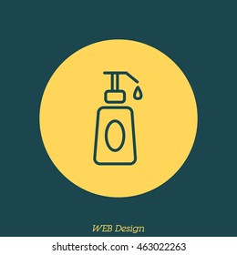 Web line icon. Lotion, cream