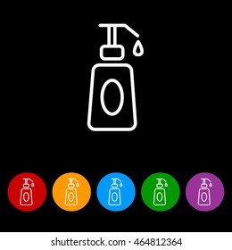 Web line icon. Lotion, cream