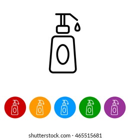 Web line icon. Lotion, cream