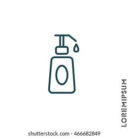 Web line icon. Lotion, cream