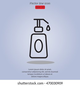 Web line icon. Lotion, cream