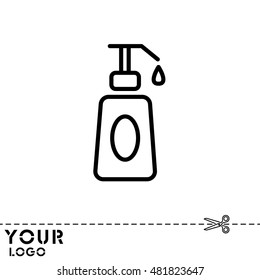 Web line icon. Lotion, cream