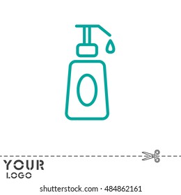 Web line icon. Lotion, cream