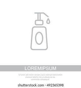 Web line icon. Lotion, cream