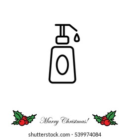 Web line icon. Lotion, cream
