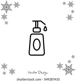 Web line icon. Lotion, cream