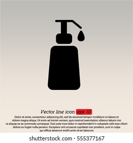 Web line icon. Lotion, cream