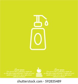 Web line icon. Lotion, cream