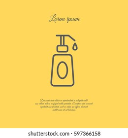 Web line icon. Lotion, cream