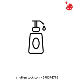 Web line icon. Lotion, cream