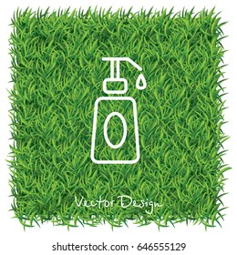 Web line icon. Lotion, cream