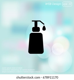 Web line icon. Lotion, cream