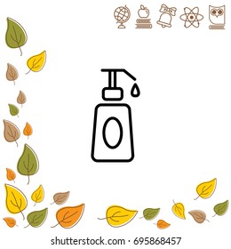 Web line icon. Lotion, cream