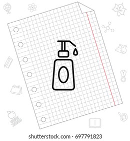 Web line icon. Lotion, cream