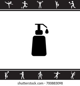 Web line icon. Lotion, cream