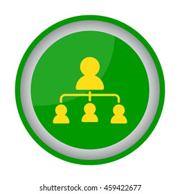 Web line icon. Management, group of people
