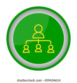 Web line icon. Management, group of people