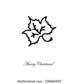 Web line icon. Maple leaf, tree leaf