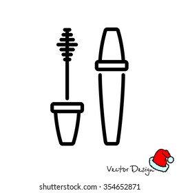 Web line icon. Mascara