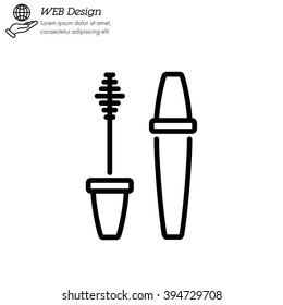 Web line icon. Mascara