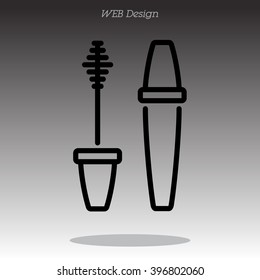 Web line icon. Mascara