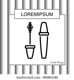 Web line icon. Mascara