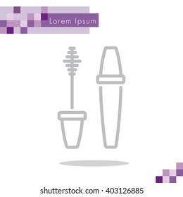 Web line icon. Mascara