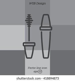 Web line icon. Mascara
