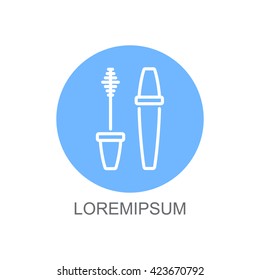 Web line icon. Mascara