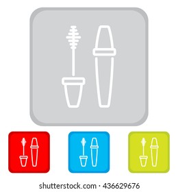 Web line icon. Mascara
