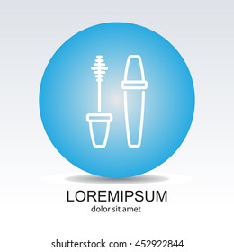 Web line icon. Mascara