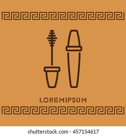 Web line icon. Mascara