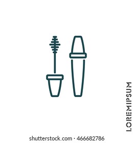 Web line icon. Mascara