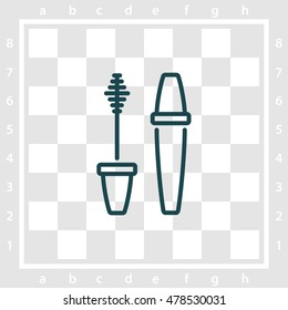 Web line icon. Mascara
