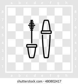Web line icon. Mascara