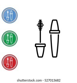 Web line icon. Mascara