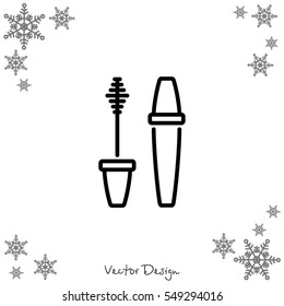 Web line icon. Mascara