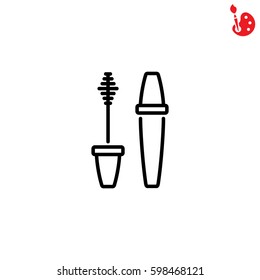 Web line icon. Mascara