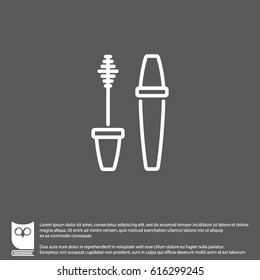 Web line icon. Mascara