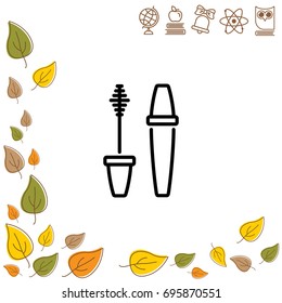 Web line icon. Mascara